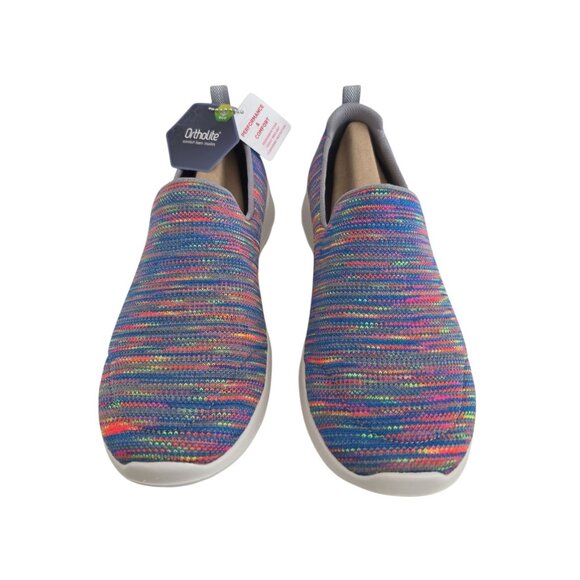 Skechers Womens Size 8.5 Multi Go Walk Joy Terrific Slip On Sneakers NEW - Picture 2 of 6